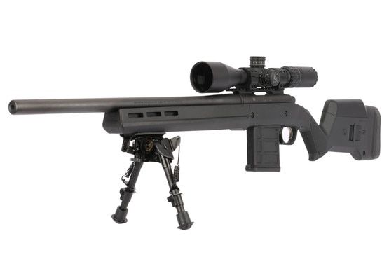 The Magpul Remington 700 Hunter stock in black polymer is designed for short action models